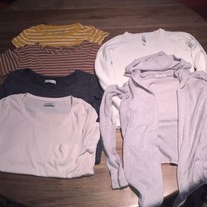 American Eagle and Abercrombie and Fitch shirts